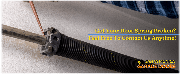 Broken Garage Door Spring Repair Santa Monica CA